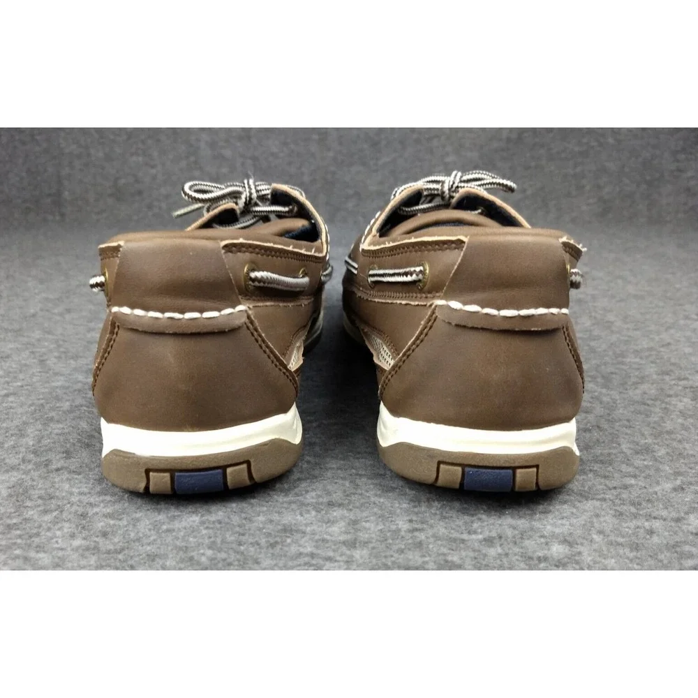 Island Surf Co Boat Deck Shoes Cod Dark Brown Men's 8M Lace Up Round Toe Cushion - Picture 13 of 16